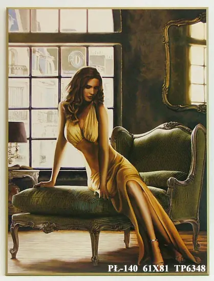 Obraz Dziewczyna w hotelowym pokoju 61x81 cm - ostatnia sztuka