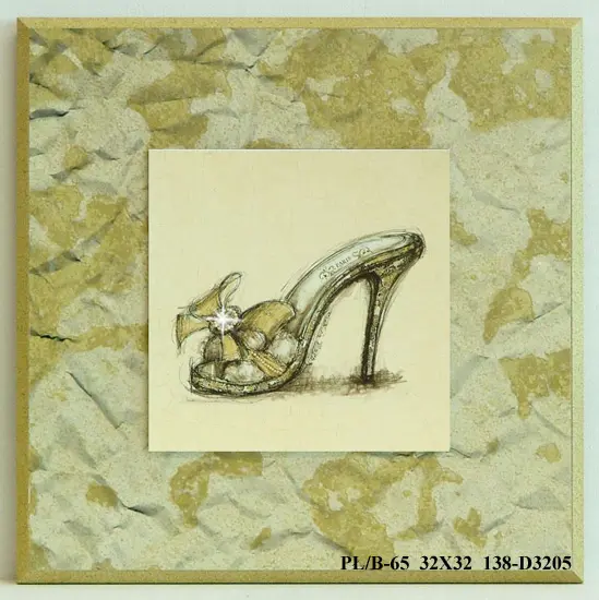 Obraz Elegancki bucik z kryształkiem 32x32 cm