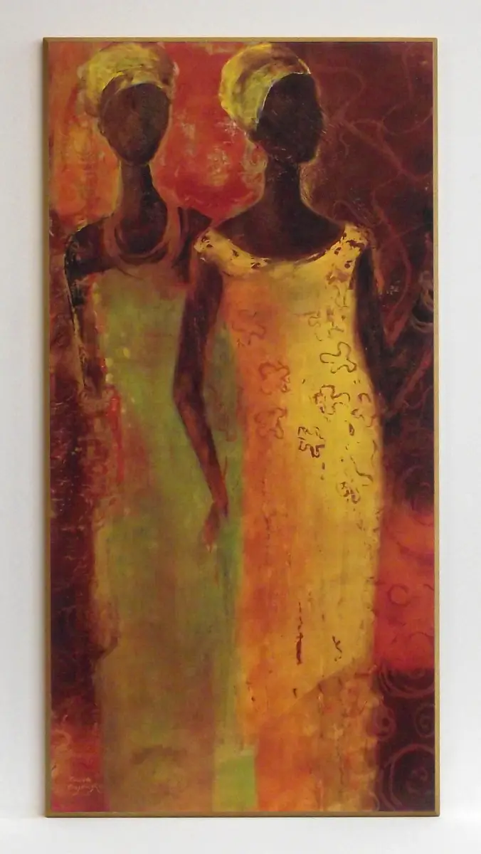 Obraz Eleganckie Afrykanki w sukniach 51x101 cm