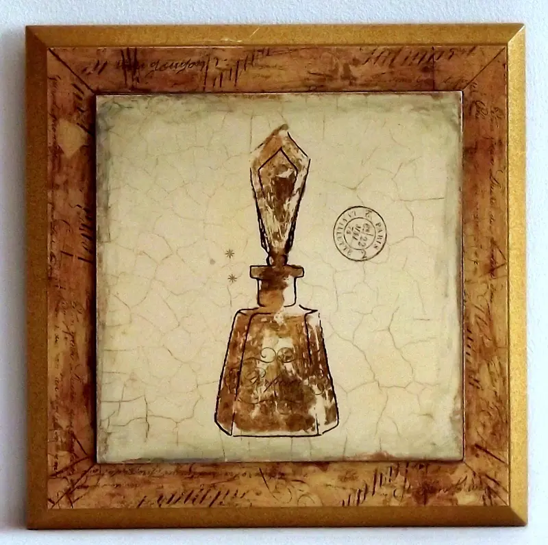 Obraz Flakonik perfum 19x19 cm