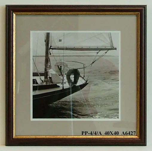 Obraz Fotografia fragmentu żaglówki 40x40 cm