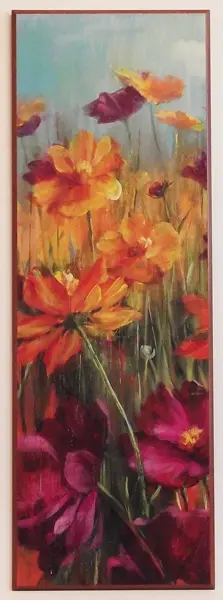 Obraz Fragment kwiatowej łąki 32x92 cm