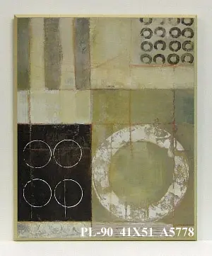Obraz Geometryczna abstrakcja w beżach 41x51 cm
