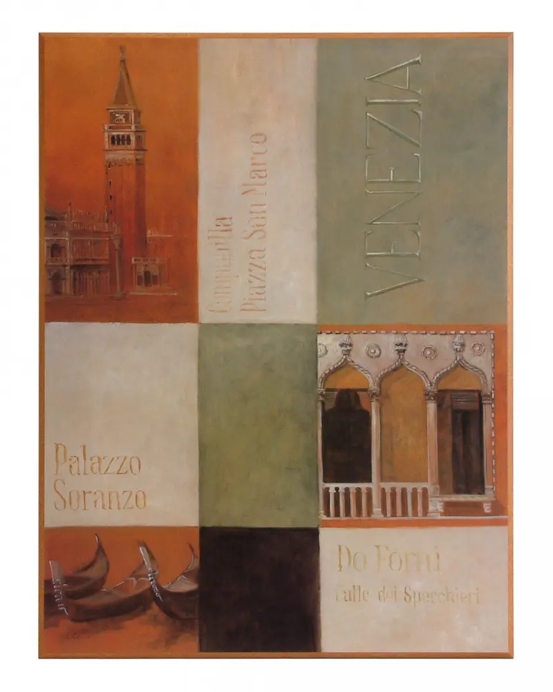 Obraz Geometryczna kompozycja, Wenecja 61x81 cm