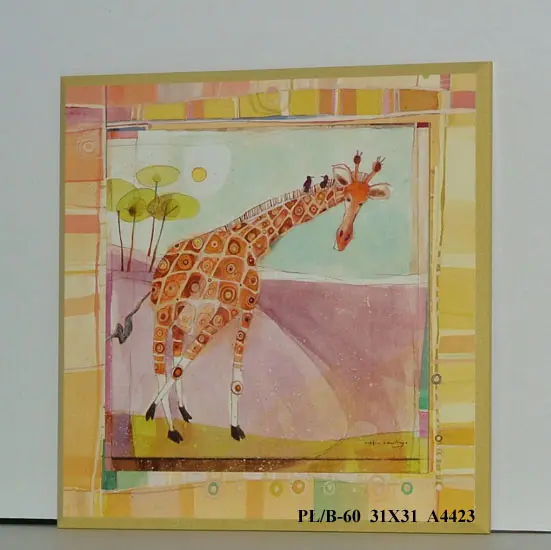 Obraz Geometryczna żyrafa 31x31 cm