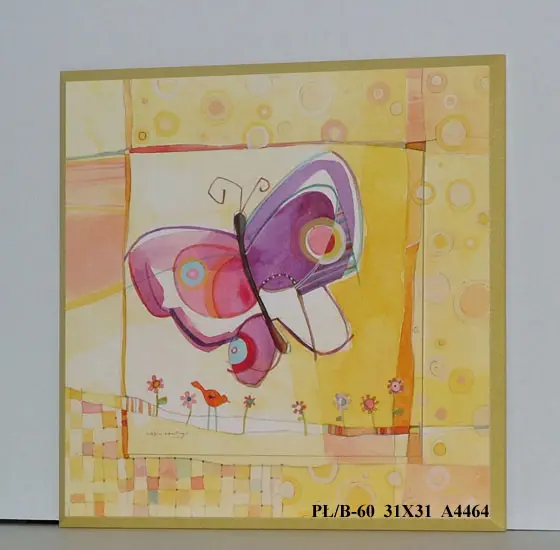 Obraz Geometryczny kolorowy motyl 31x31 cm