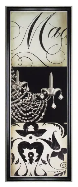 Obraz Glamourowa kompozycja z kryształowym żyrandolem 32x92 cm