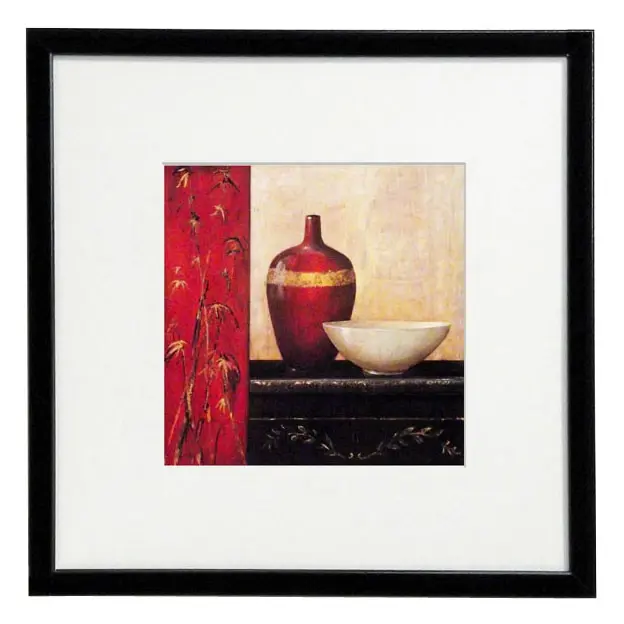 Obraz Gliniane naczynia w orientalnej kompozycji w ramie z passe-partout 30x30 cm