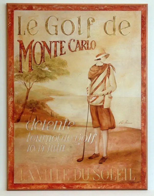 Obraz Golf w Monte Carlo 61x81 cm