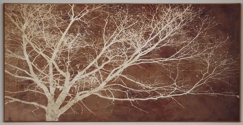 Obraz Graficzne drzewo, negatyw 139x71 cm