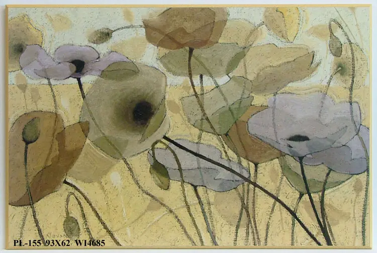 Obraz Graficzne maki w szarościach 93x62 cm