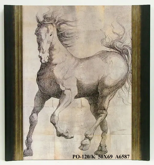 Obraz Graficzny koń 50x69 cm