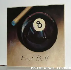 Obraz Grafika, bilard 61x61 cm