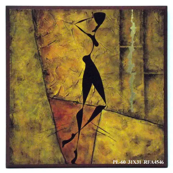 Obraz Grafika etniczna, postać kobiety 31x31 cm