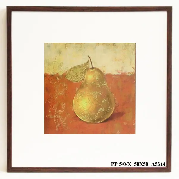 Obraz Gruszka z listkiem 50x50 cm