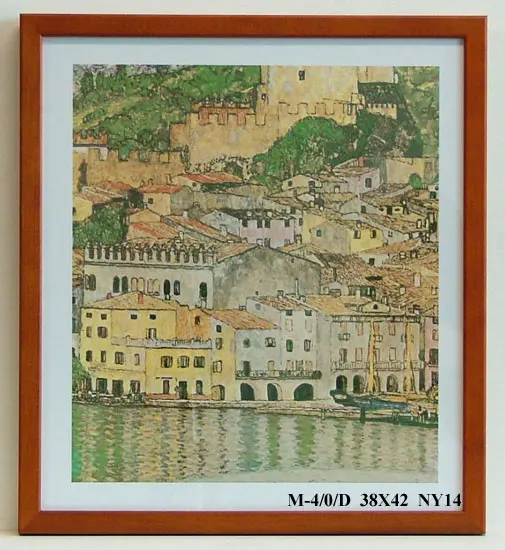 Obraz Gustav Klimt ' Malcesine nad Gardą' w ramie 38x42 cm
