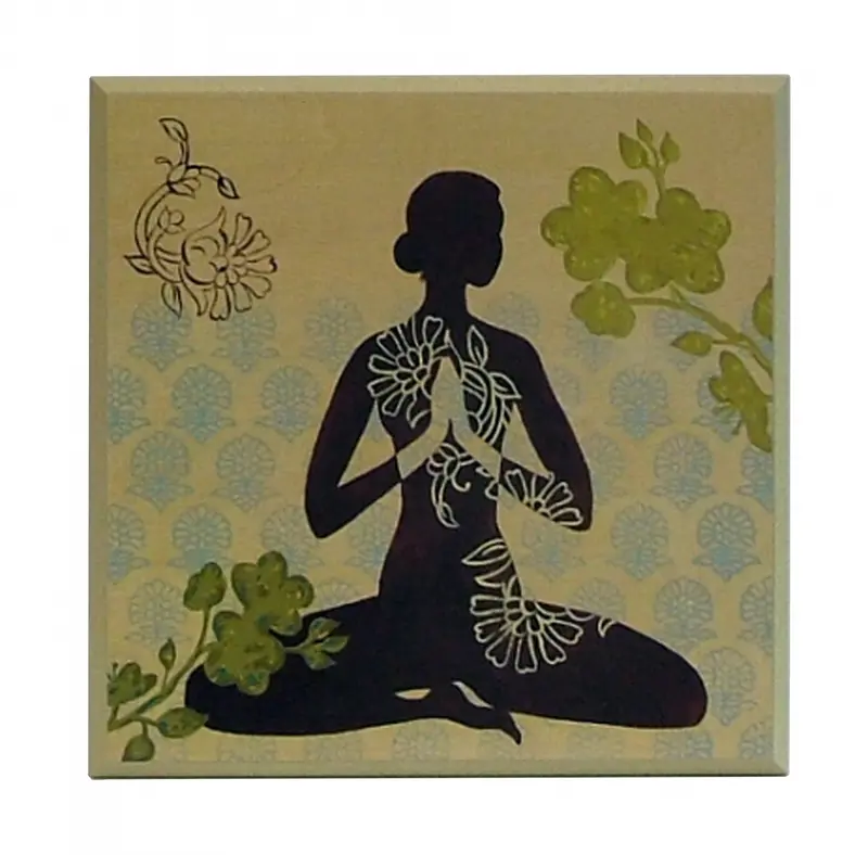 Obraz Hinduskie symbole, skupienie na płycie 31x31 cm