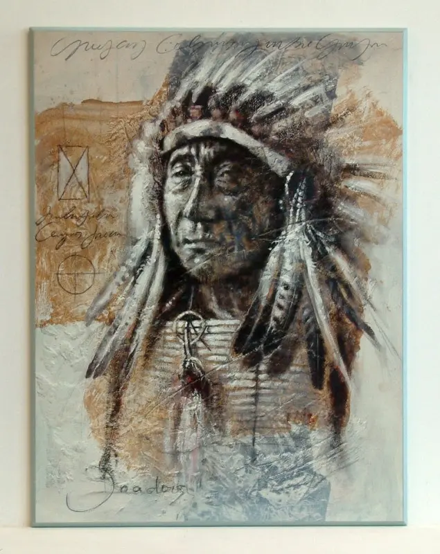 Obraz Indianin 61x81 cm - ostatnia sztuka