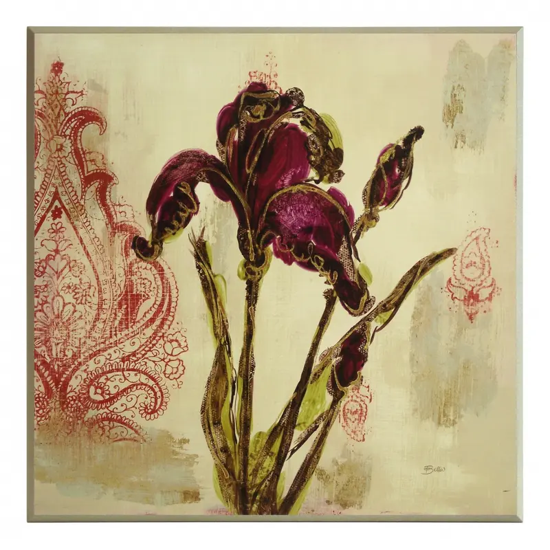Obraz Irys z ornamentami 51x51 cm
