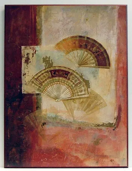Obraz Japońskie wachlarze na płycie 61x81 cm