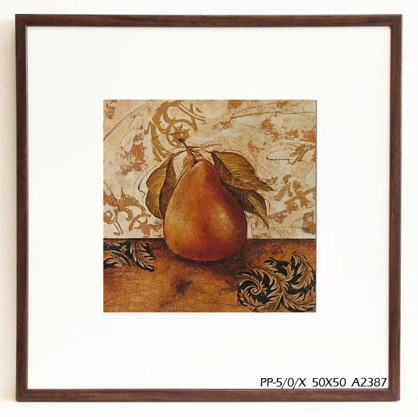 Obraz Jesienna gruszka z gałązką 50x50 cm