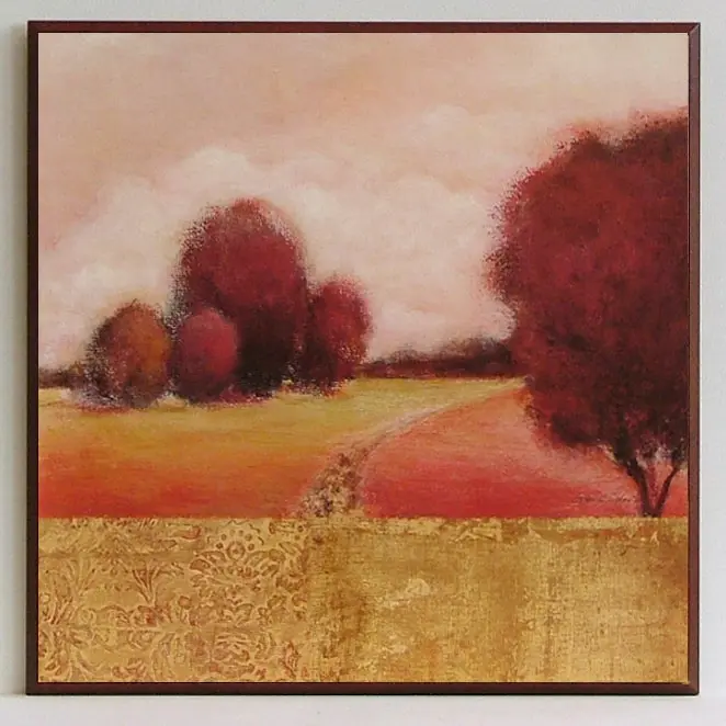 Obraz Jesienne drzewa na polu 41x41 cm