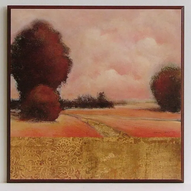 Obraz Jesienne drzewa na polu 41x41 cm