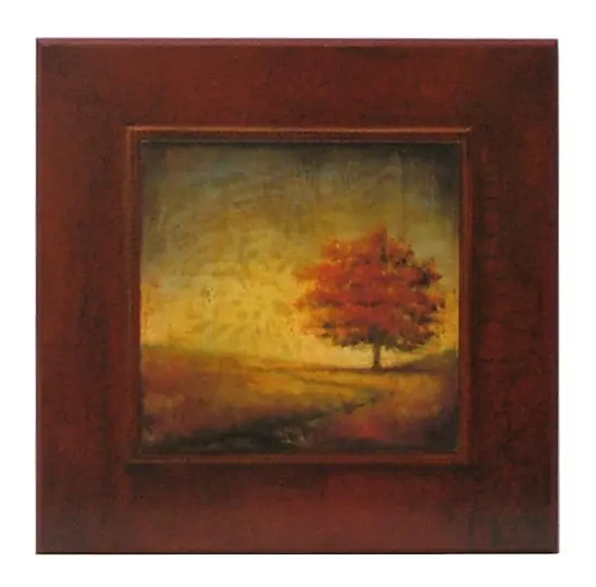 Obraz Jesienne drzewa przy drodze 51x51 cm