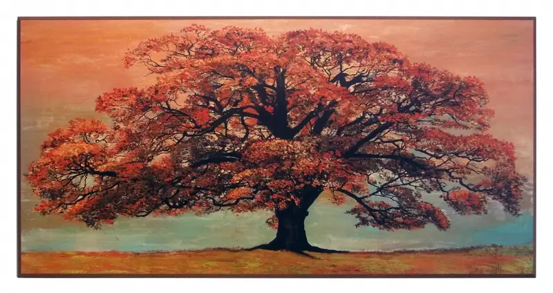 Obraz Jesienne drzewo grafiki 2JE444 na płycie 101x51 cm