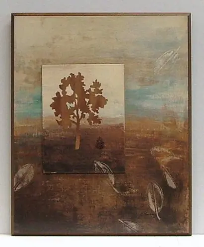 Obraz Jesienny pejzaż z drzewem 41x51 cm