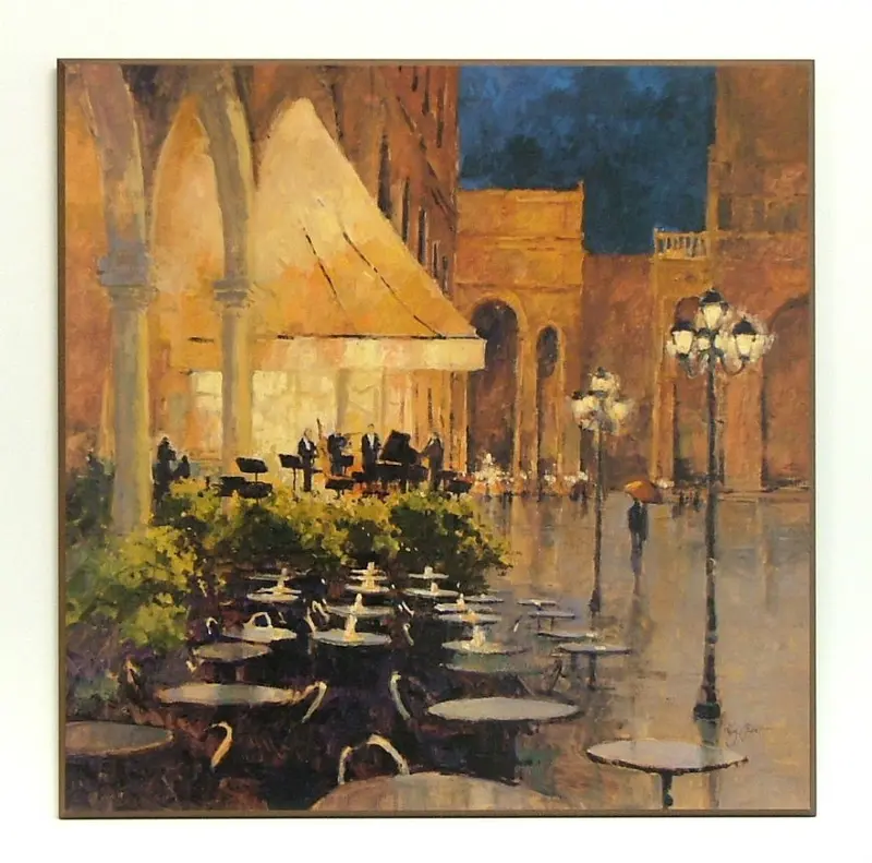 Obraz Kawiarnia nocą 71x71 cm