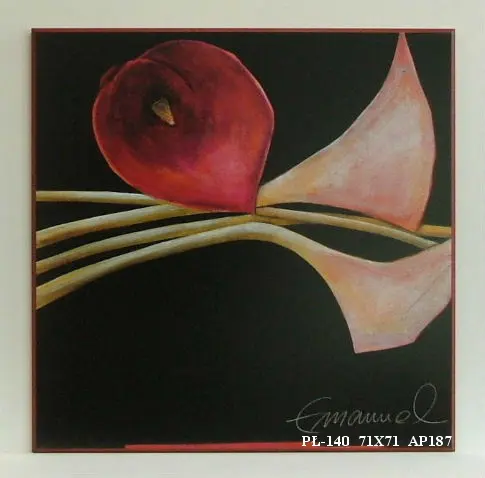 Obraz Kielich czerwonego kwiatu 71x71 cm