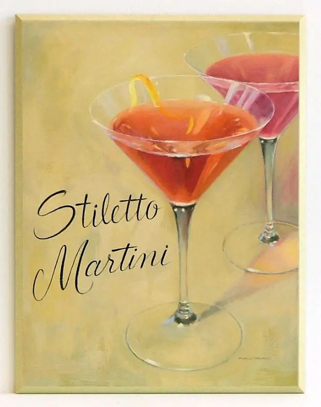 Obraz Kieliszek z martini 31x41 cm