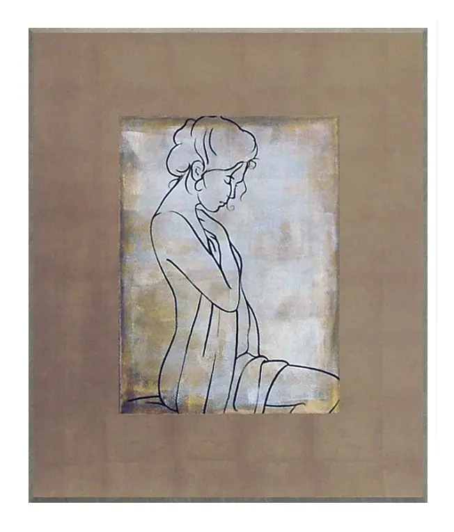 Obraz Kobieta ze związanymi włosami, akt 51x61 cm