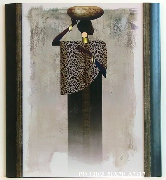 Obraz Kobiety świata, Afrykanka z naczyniem na głowie 50x70 cm