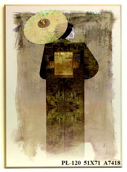 Obraz Kobiety świata, Azjatka z parasolką 51x71 cm