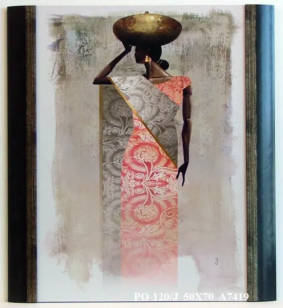 Obraz Kobiety świata, Hinduska z naczyniem na głowie 50x70 cm