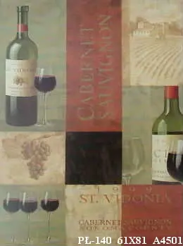Obraz Kolaż z winem 61x81 cm
