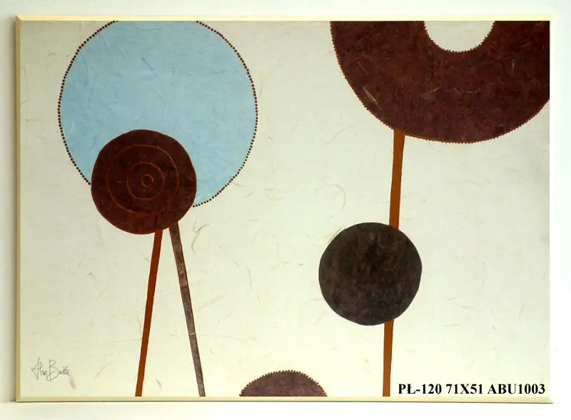 Obraz Kółka z materiału 71X51 cm