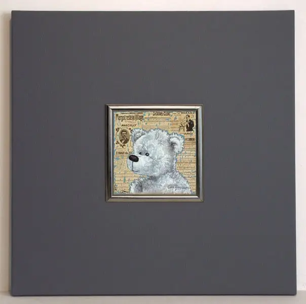 Obraz Kolonialny biały miś 50x50 cm