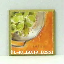 Obraz Kolorowa kuchnia, bazylia 19x19 cm