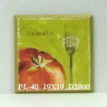 Obraz Kolorowa kuchnia, pomidor 19x19 cm
