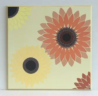 Obraz Kolorowe słoneczniki 51x51 cm
