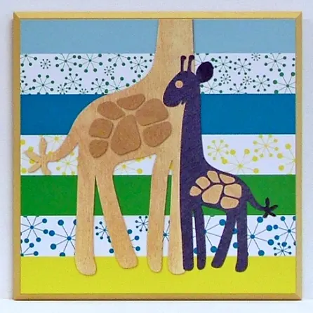 Obraz Kolorowe słonie 31x31 cm