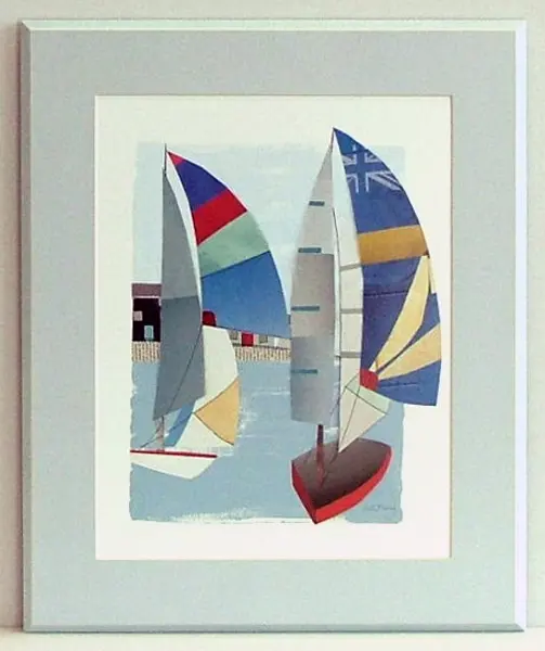 Obraz Kolorowe żaglówki 38x46 cm
