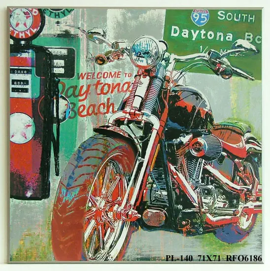 Obraz Kolorowy motocykl 71x71 cm