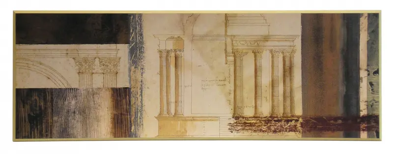 Obraz Kolumny korynckie, szkice 96x34 cm