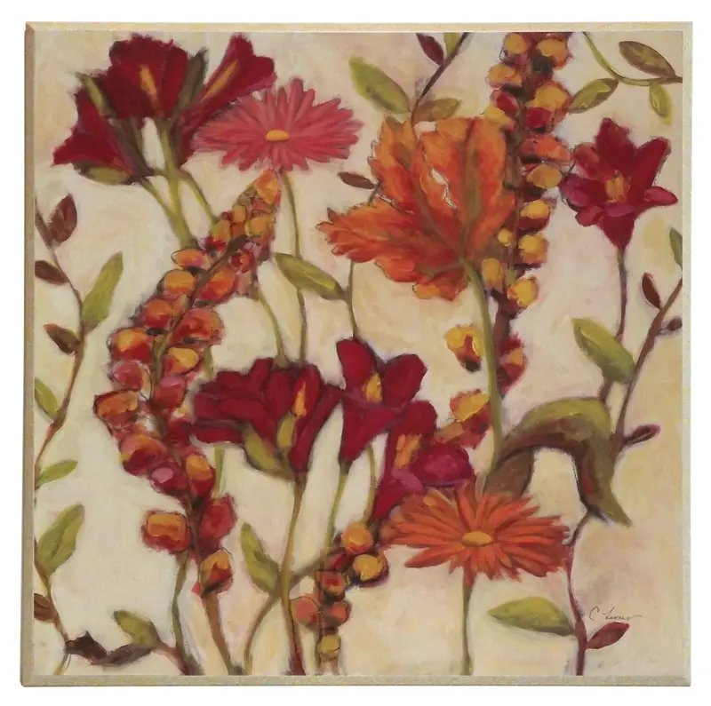 Obraz Kompozycja czerwonych kwiatów 51x51 cm