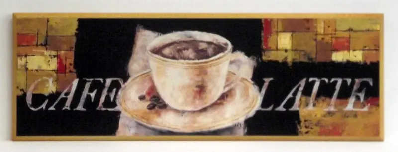 Obraz Kompozycja z kawą, latte 61x21 cm