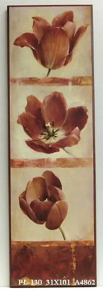 Obraz Kwiat w trzech stadiach 31x101 cm